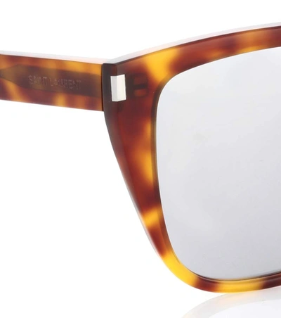 Shop Saint Laurent D-frame Mirrored Sunglasses