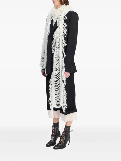 Ann Demeulemeester Bufanda - Blanco In Blanco