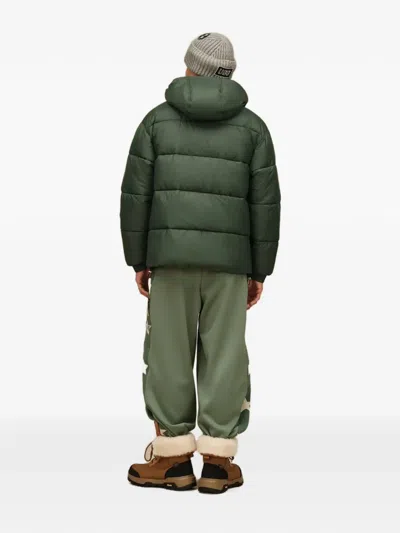 Ugg Xayden Braid Puffer Jacket In Green