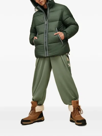 Ugg Xayden Braid Puffer Jacket In Green