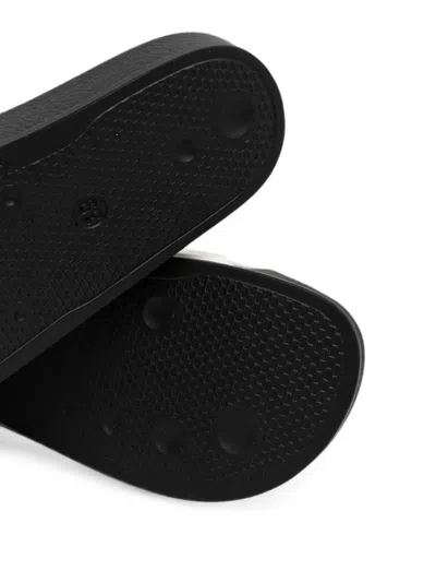 Msgm Logo-embossed Slides In White