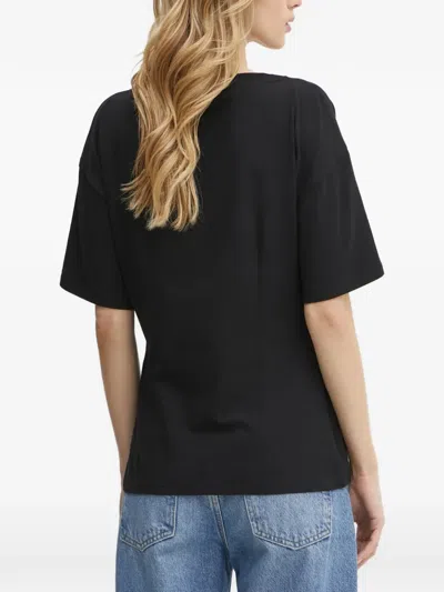 Liu •jo Black T-shirt In Black