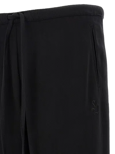 Second / Layer Team Drawstring Trousers In Black