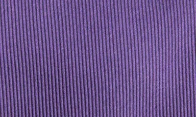 Duchamp Solid Silk Tie In Purple