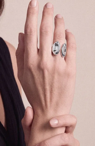 Ettika Open Abstract Ring In Silver