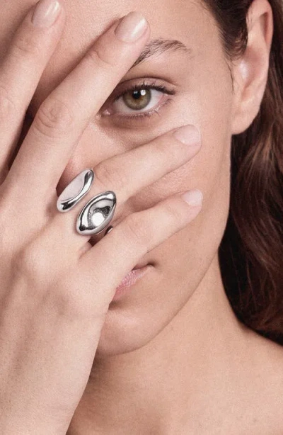 Ettika Open Abstract Ring In Silver