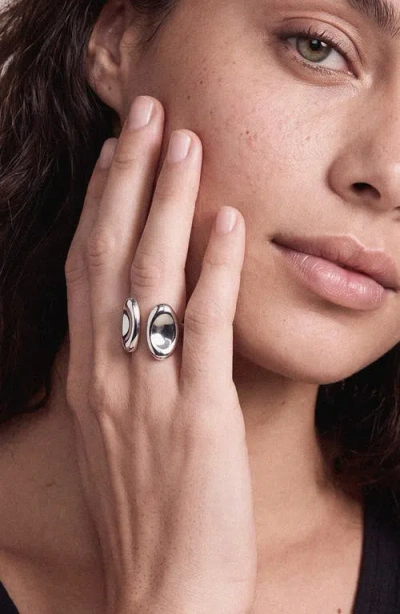 Ettika Open Abstract Ring In Silver