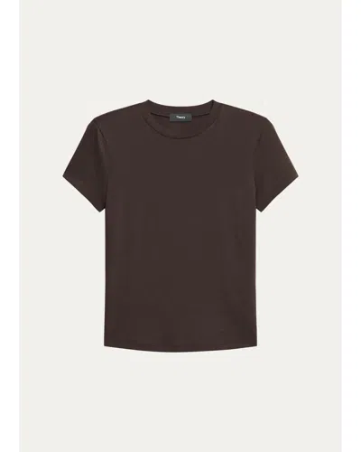 Theory Tiny Tee Cacao In Brown