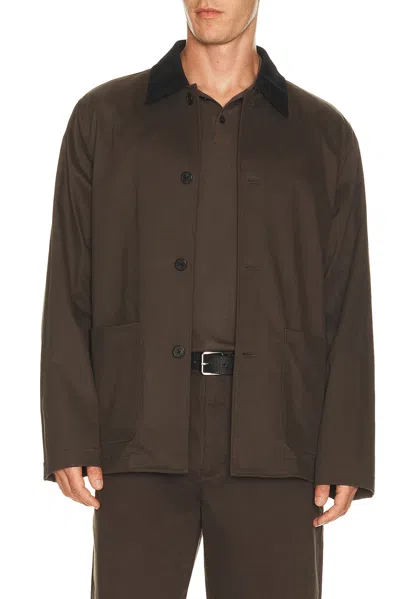 Theory 4 Button Jacket In Brown