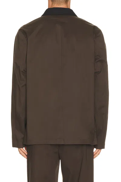 Theory 4 Button Jacket In Brown