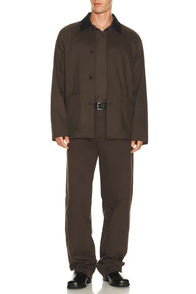 Theory 4 Button Jacket In Brown