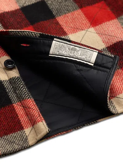 Rrl Check-pattern Shirt In Red