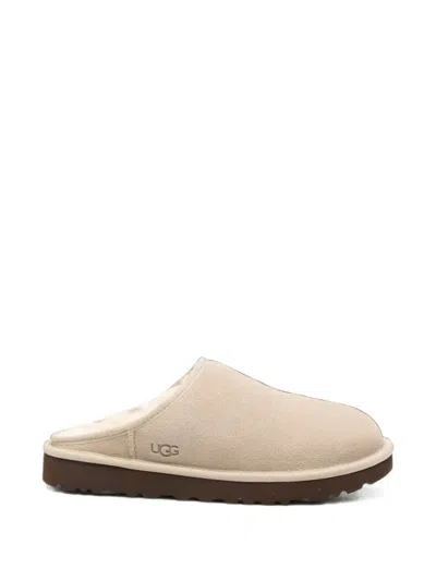 Ugg Logo-debossed Suede Slippers In Multi