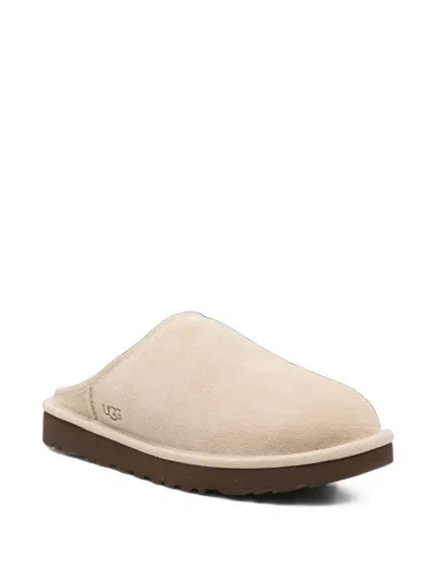 Ugg Logo-debossed Suede Slippers In Multi