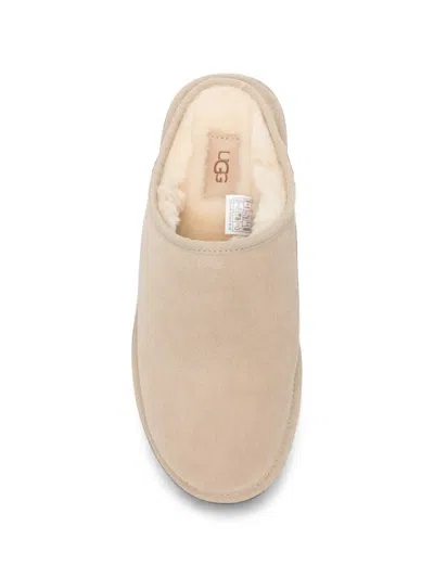 Ugg Logo-debossed Suede Slippers In Multi