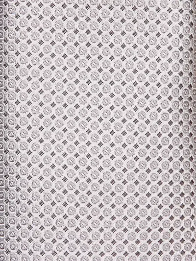 Canali Geometric-pattern Jacquard Tie In White