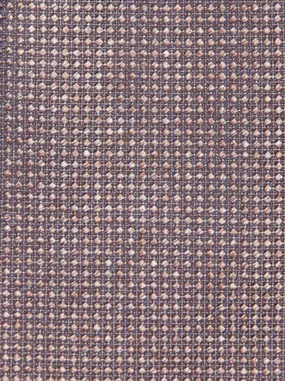 Canali Geometric-pattern Tie In Brown