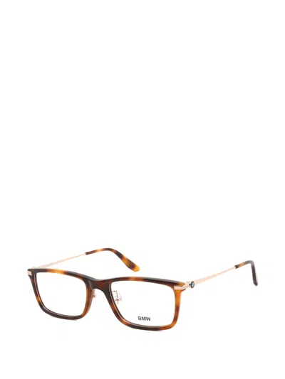 Bmw Rectangle-frame Glasses In Brown
