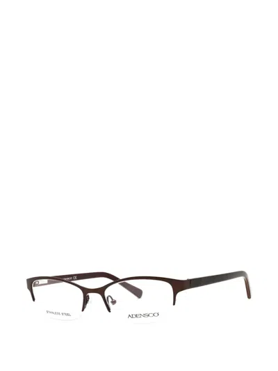 Adensco Rectangle-frame Glasses In Brown