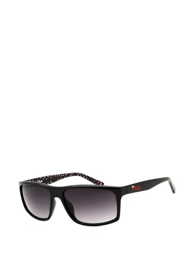 Fila Rectangle-frame Sunglasses In Black