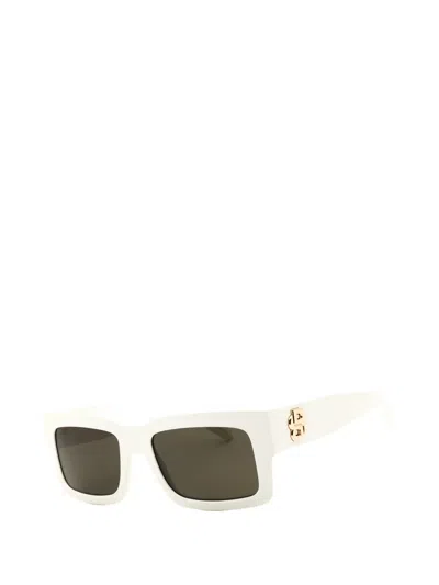 Hugo Boss Rectangle-frame Sunglasses In Green