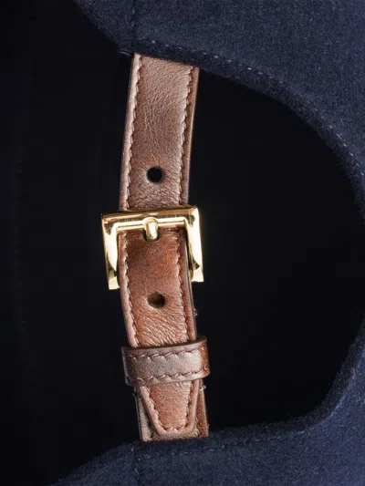 Prada Felt Hat In Blue