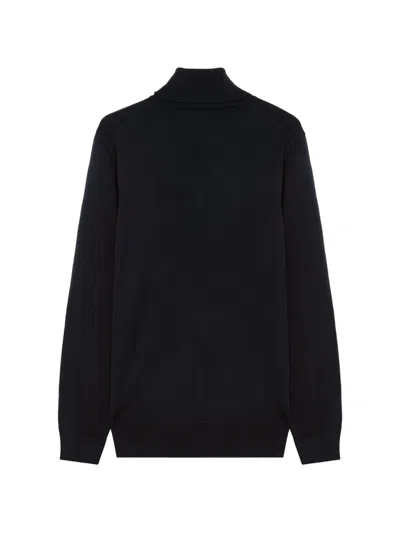 Alpha Studio Roll-neck Wool Sweater In Multi