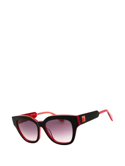 Max & Co Rectangle-frame Sunglasses In Black