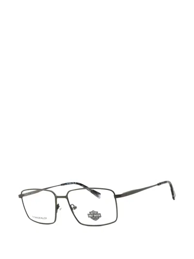 Harley-davidson Rectangle-frame Glasses In Gray