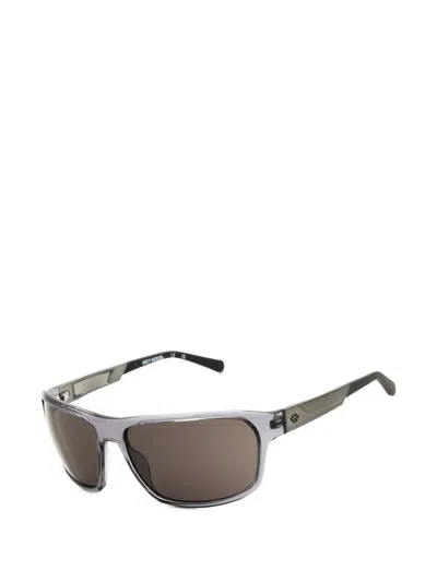 Harley-davidson Rectangle-frame Sunglasses In Transparent