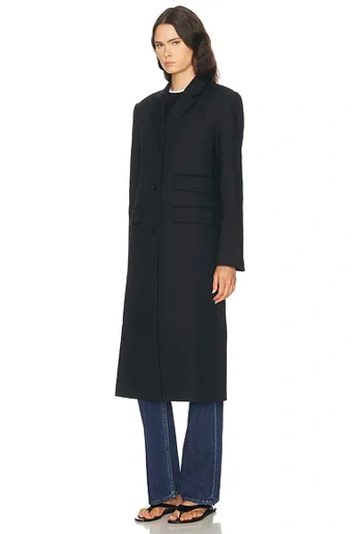Eaves Kai Compact Suiting Coat In Black