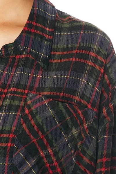 R13 Drop Neck Workshirt In Multi
