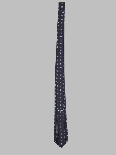 Saint Laurent Patterned Tie In White