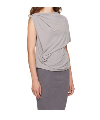 Entire Studios Asymmetric Draped Blouse In Multi