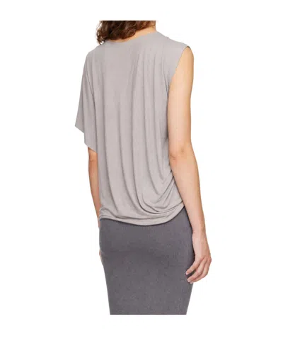 Entire Studios Asymmetric Draped Blouse In Multi