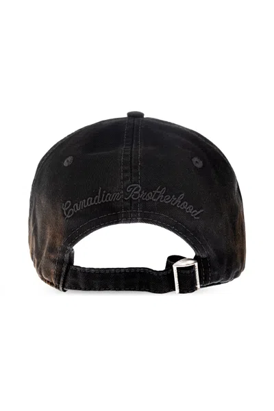 Dsquared2 Logo Hat In Brown