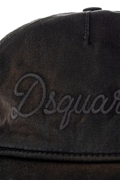 Dsquared2 Logo Hat In Brown