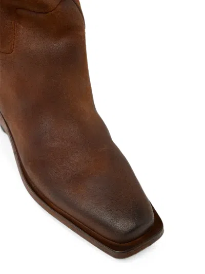 Marsèll Distressed-effect Square-toe Boots In Multi