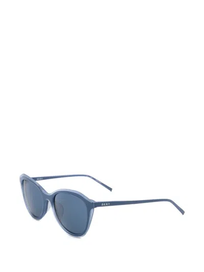 Dkny Cat-eye Frame Sunglasses In Blue