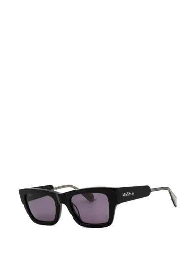 Max & Co Rectangle-frame Sunglasses In Black