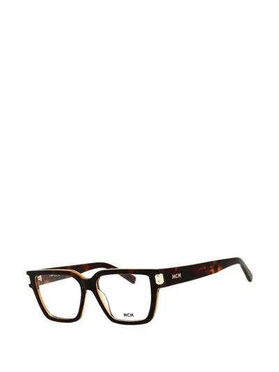 Mcm Rectangle-frame Glasses In Black