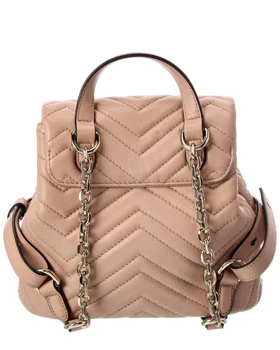 Gucci Gg Marmont Mini Leather Backpack In Pink