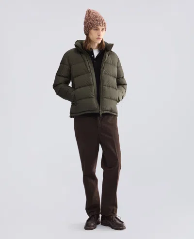 Aspesi Zip Puffer Jacket In Green