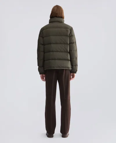 Aspesi Zip Puffer Jacket In Green