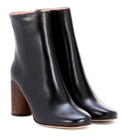 Shop Acne Studios Allis Leather Ankle Boots