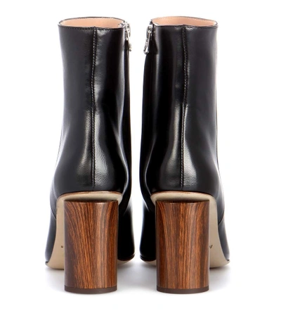Shop Acne Studios Allis Leather Ankle Boots