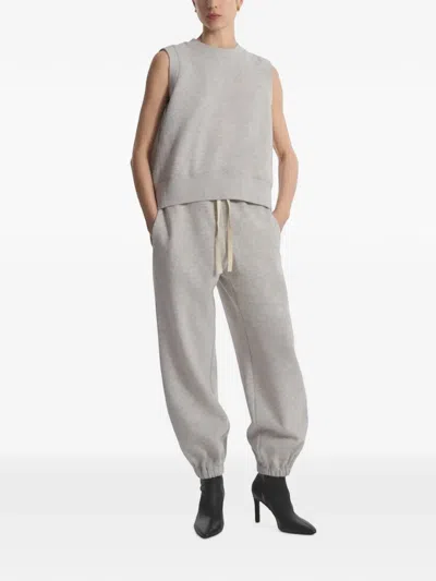 Co Sleeveless Sweatshirt Heathered Grey In Gray