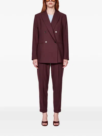 Antonelli Double-breasted Blazer In Red