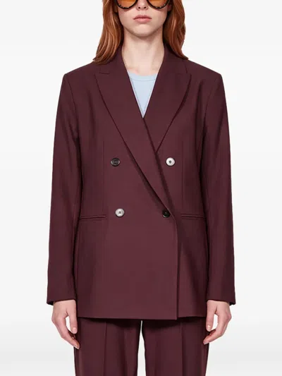 Antonelli Double-breasted Blazer In Red