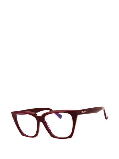 Max Mara Mm5188-b 069 Shiny Bordeaux 54mm In Red
